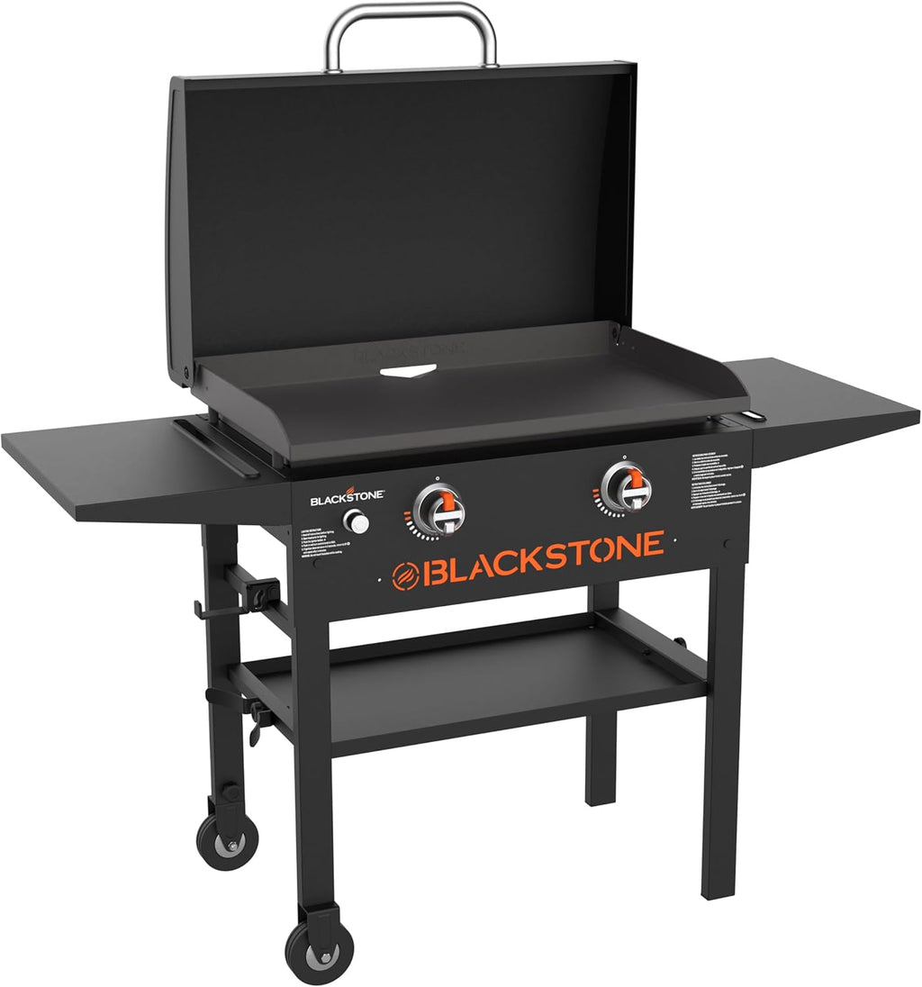 Blackstone 1883 Original 28 Griddle with Integrated Protective Hood Counter Height Side Shelves wourant