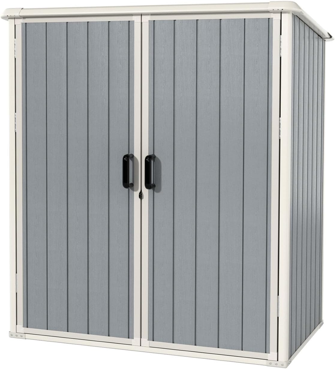 Aoxun Outdoor Storage Shed 5 x 3 ft. Resin Shed with Floor and Lockable Door wourant