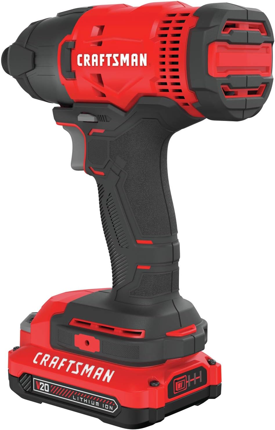 20V MAX Impact Driver Kit, 1/4 Inch, 2,800 RPM, LED Work light, Battery and Charger Included (CMCF800C1) wourant