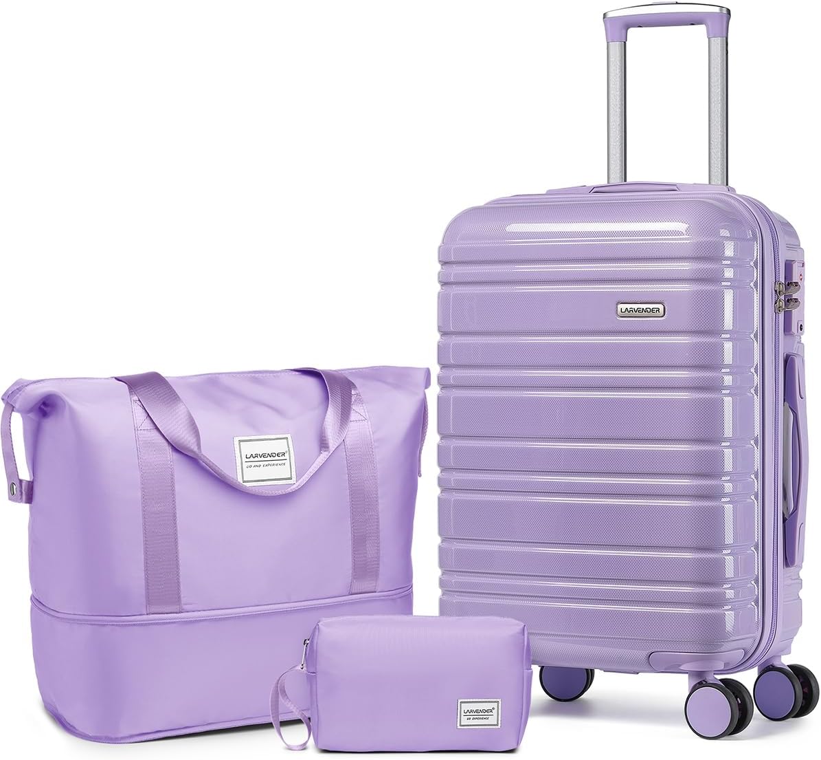 6-piece luggage set, expandable hardshell suitcase set with spinner wheels, lightweight rolling luggage set wourant