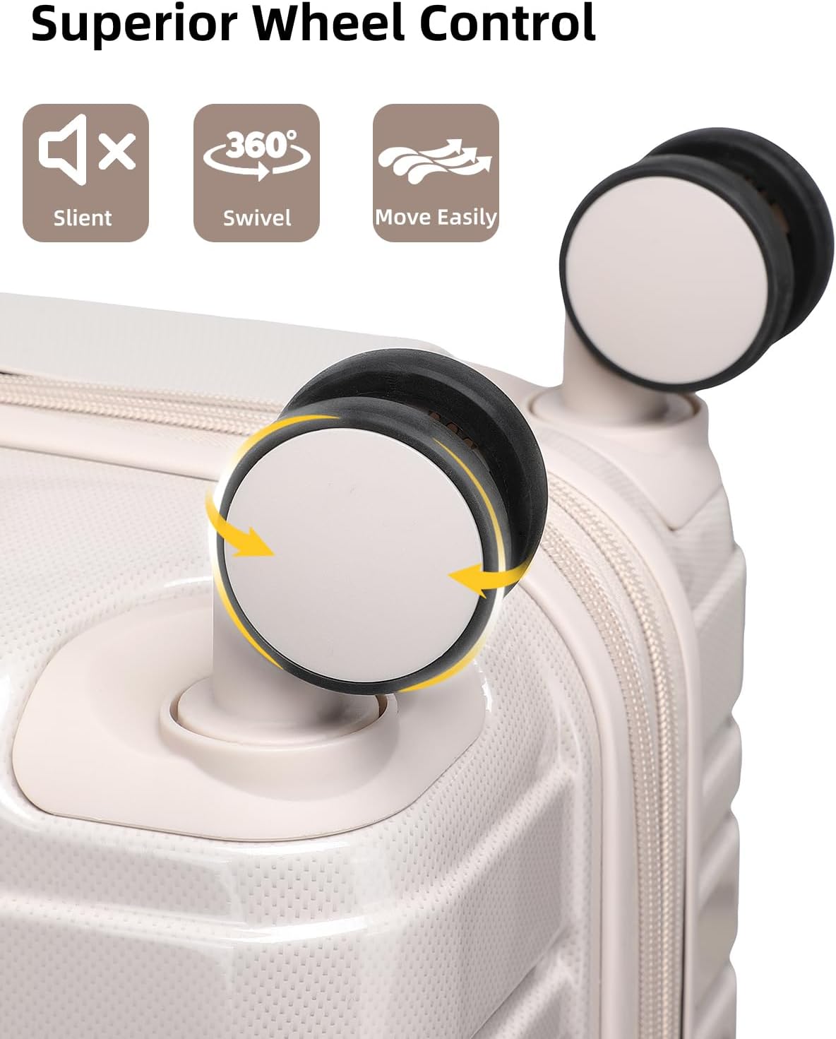 6-piece luggage set, expandable hardshell suitcase set with spinner wheels, lightweight rolling luggage set wourant