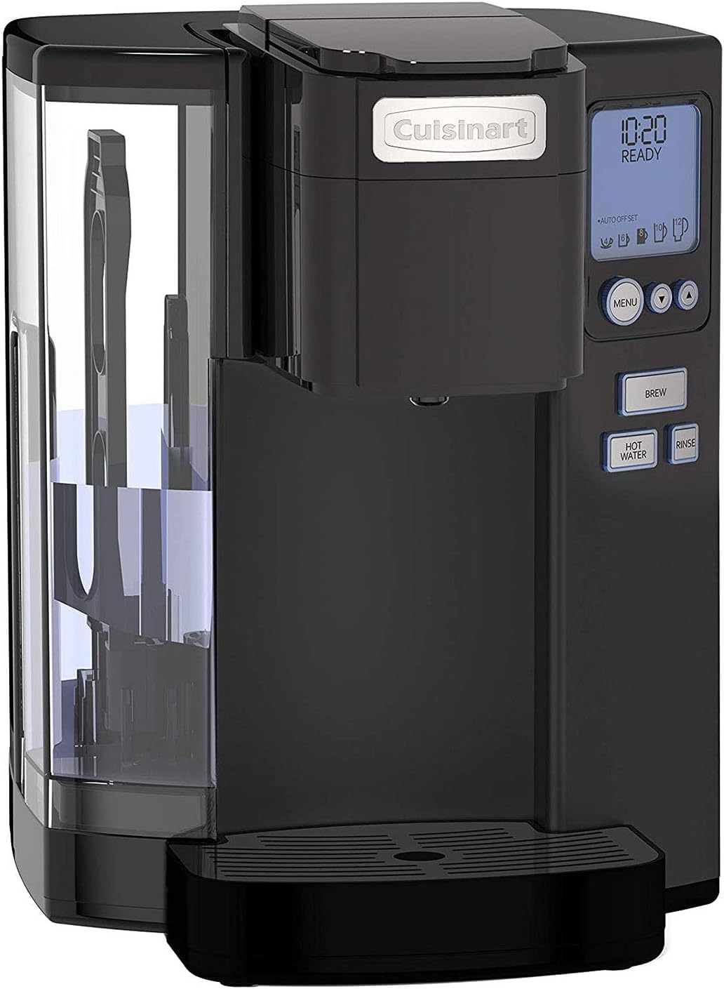 Cuisinart Coffee Maker, Single Serve 72-Ounce Reservoir Pod Coffee Machine, Programmable Brewing & Hot Water Dispenser, 3 Cup-Size Settings, Stainless Steel, SS-10P1, Silver woonhhop