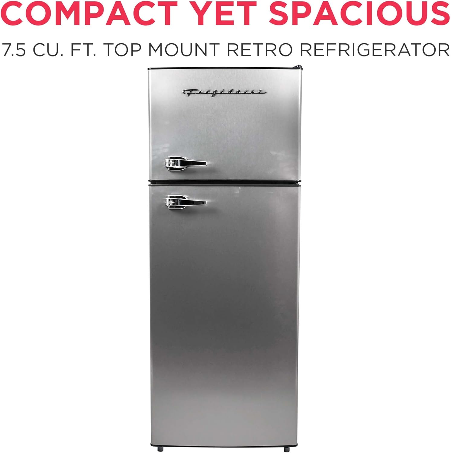Frigidaire, 2 Door Apartment Size Refrigerator/Freezer Combo, 7.5 cu ft