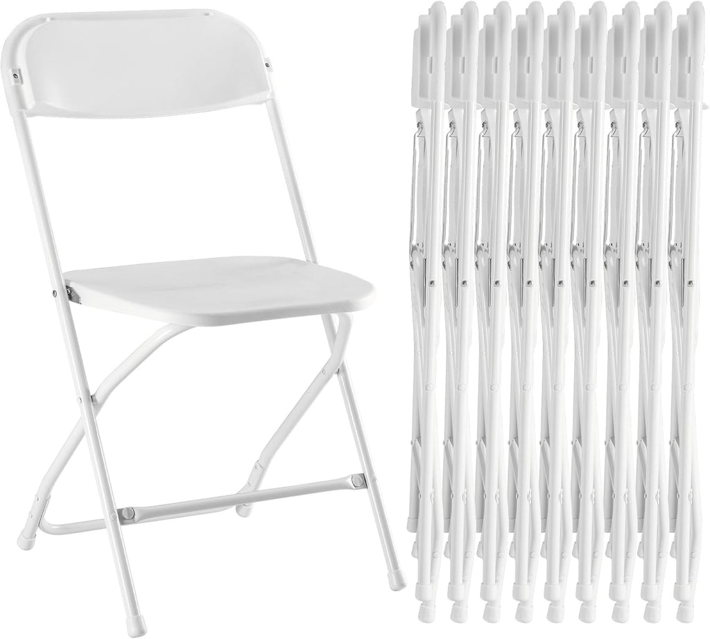 Sweetcrispy Folding Chair 12 Pack, Leather Padded Folding Chairs, Sturdy Metal Foldable Chairs wourant