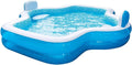Members Mark Elegant Family Pool 10 Feet Long 2 Inflatable Seats with Backrests. New Version wourant