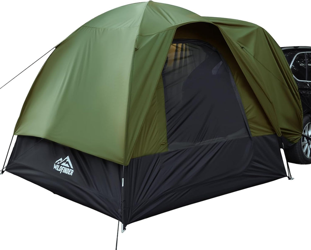 SUV Tent for Camping with Rainfly, Waterproof PU3000mm Double Layer Design, Car Tents for Camping SUV, SUV Tailgate Tent for Outdoor with Storage Bag, for SUV Van, Jeep, Pickup 8'W x 8'L x 7.2'H wourant