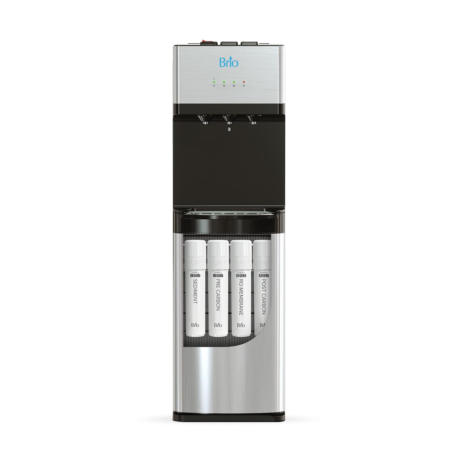 Brio Self-Cleaning Bottleless Water Dispenser, UL Listed, Stainless Steel Drinking Water Filter wourant