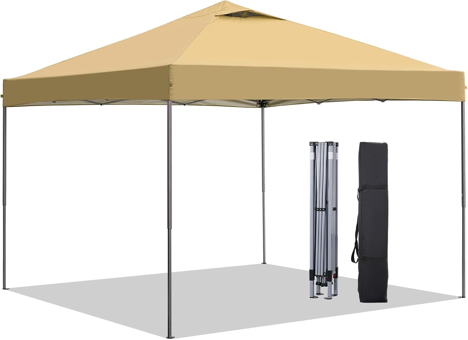 GDY 12x12 Pop Up Canopy Tent with 4 Sidewalls, Easy Set up with One Push Lift Gazebo wourant