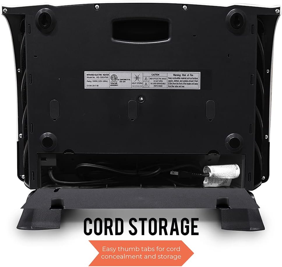 Heat Storm HS-1500-PHX-WIFI Infrared Heater, Wifi Wall Mounted wourant