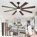 Zmishibo 72-inch large ceiling fan with lighting and remote indoor/outdoor wourant