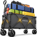 Large wheel foldable beach cart foldable beach cart with all-terrain wheels large load capacity wourant