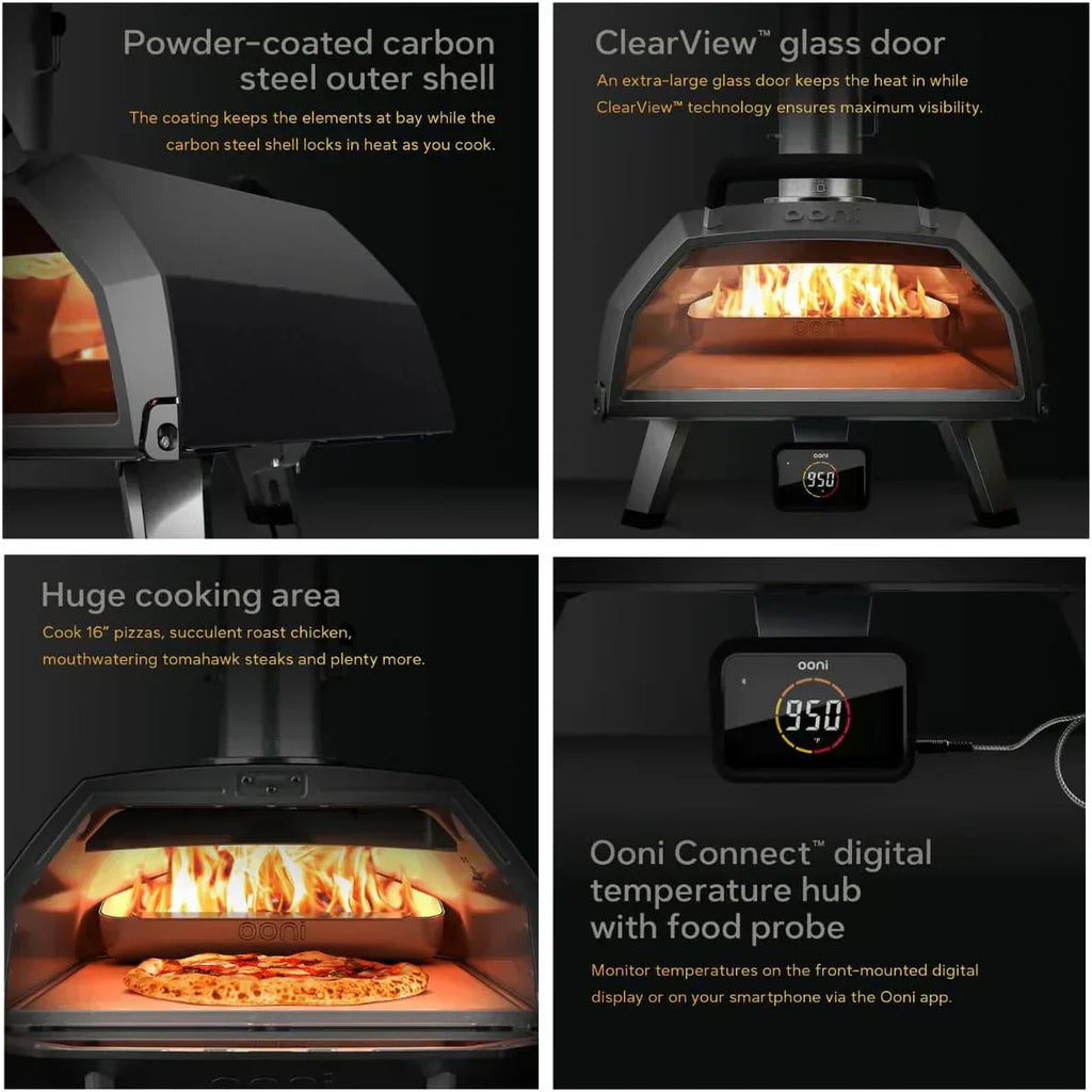 Ooni Karu 12 Multi-Fuel Outdoor Pizza Oven 12 Inch Pizzas in 60 Seconds Portable Wood wourant