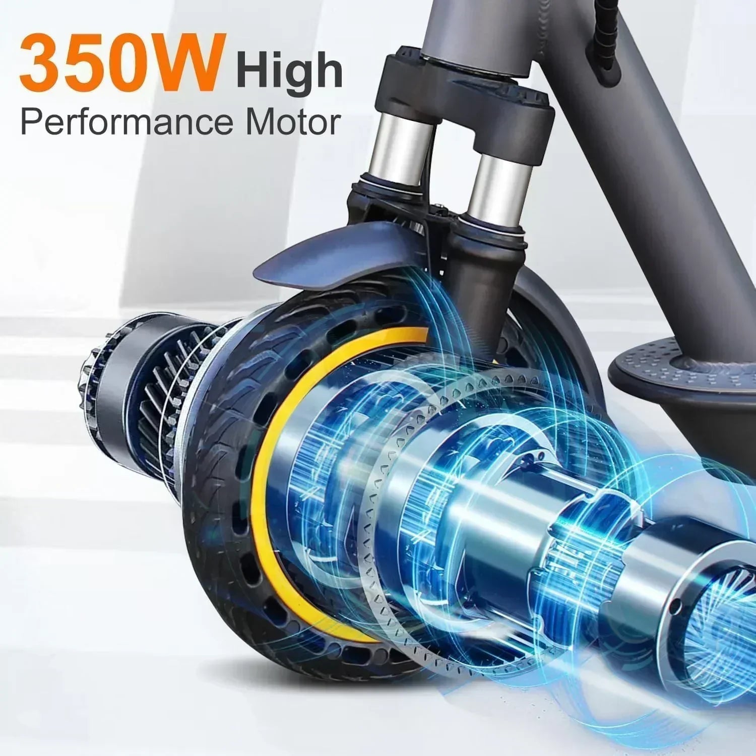 Electric Scooter 350W/500W Powerful Motor 8.5"/10" Solid Tires 19/22Mph 28/21/12 Miles Range wourant