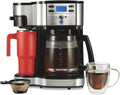 Hamilton Beach 2-Way 12 Cup Programmable Drip Coffee Maker Single Serve Machine Glass Carafe wourant