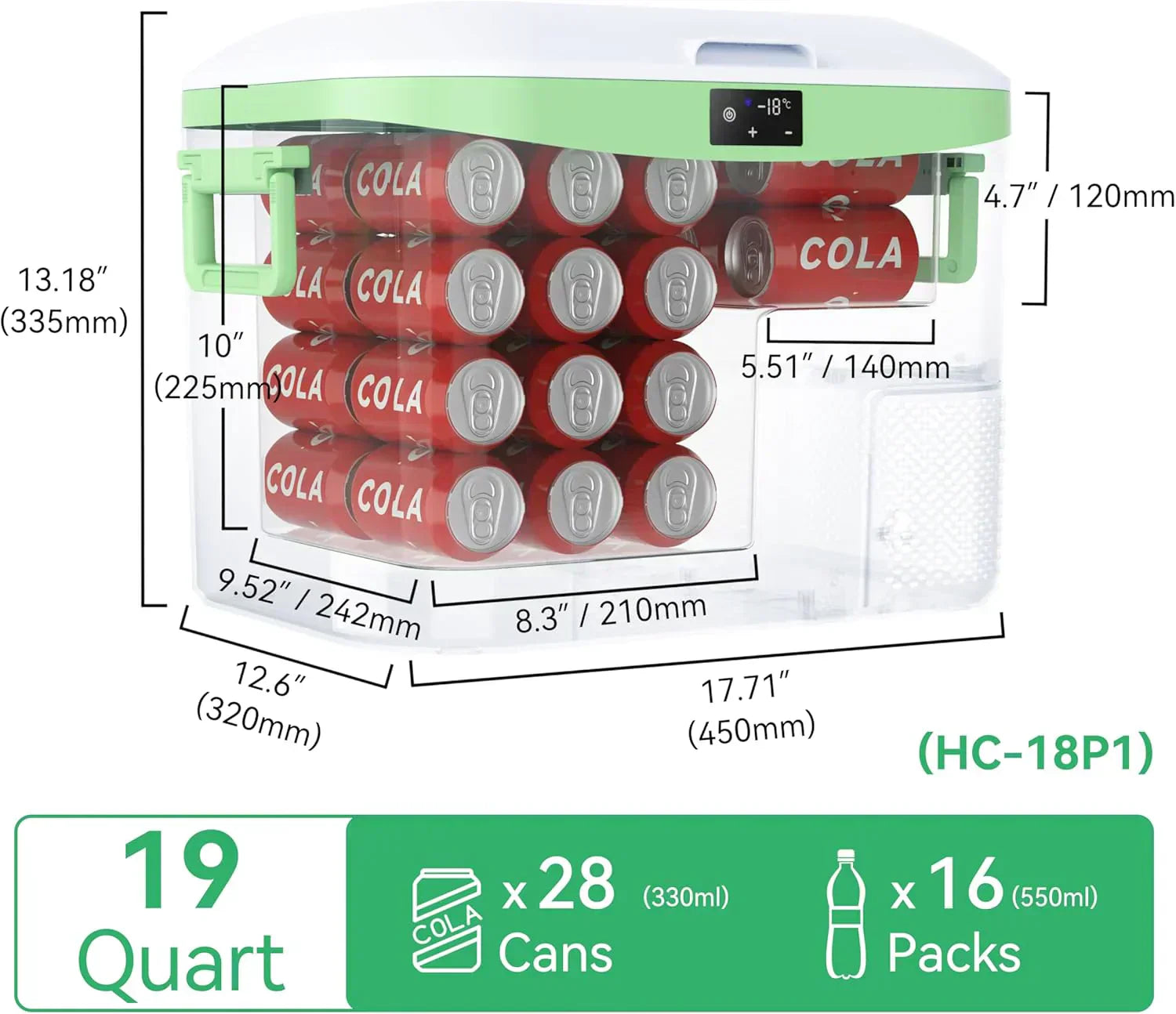 Car Fridge Portable 12 Volt Refrigerator 23 Quart (22 Liter) Freezer Compressor Cooler 12V/24V wourant