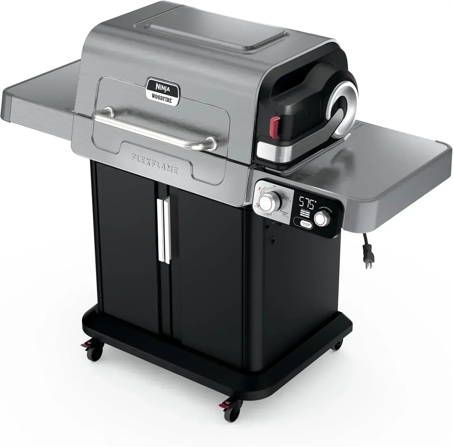 Ninja FlexFlame Grill and Smoker Electric Propane Grill Roaster BBQ Grill 5-in-1 Cooking System wourant