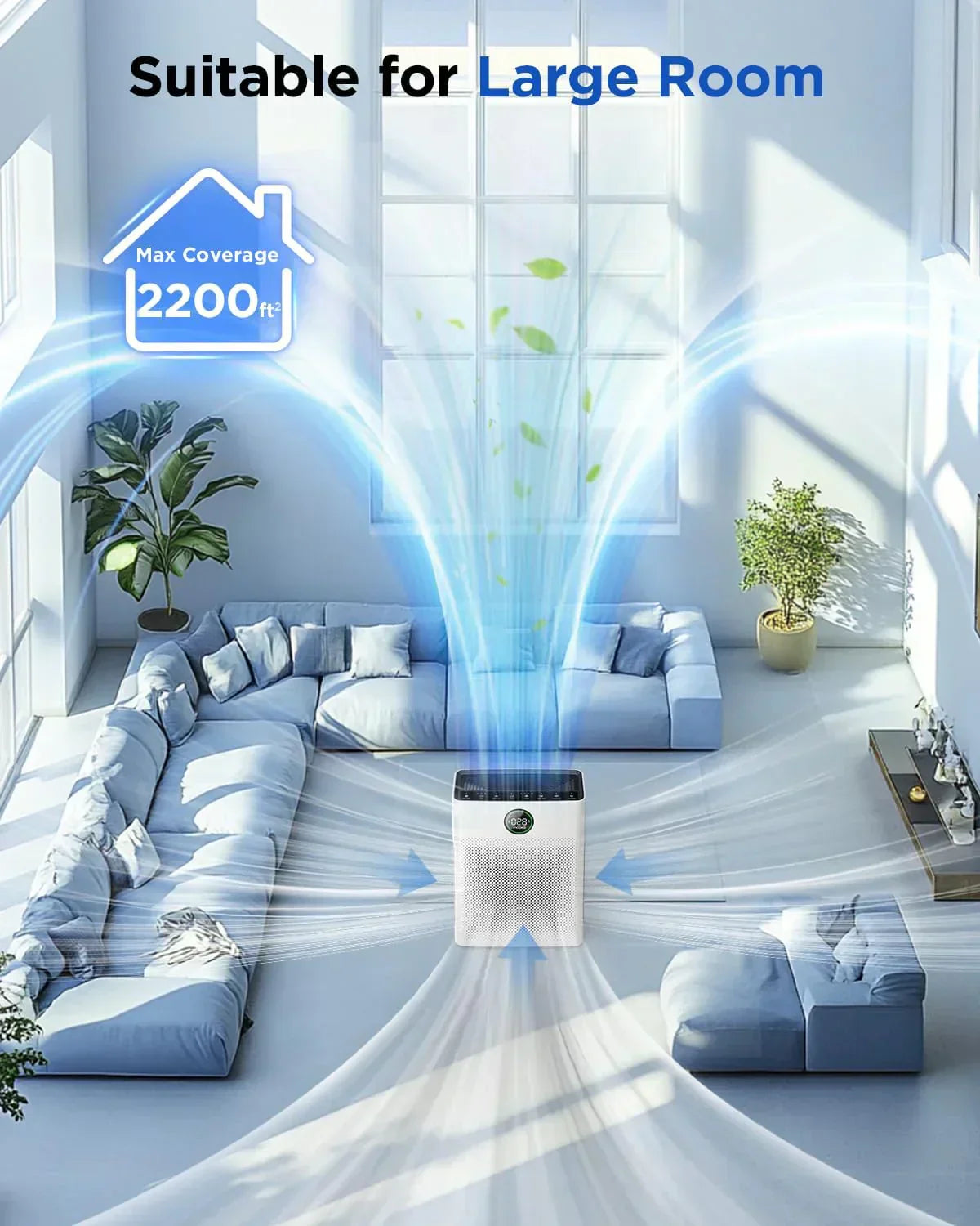Air Purifiers for Home Large Room up to 2200sq.ft MOOKA Air purifier for Home Pets wourant