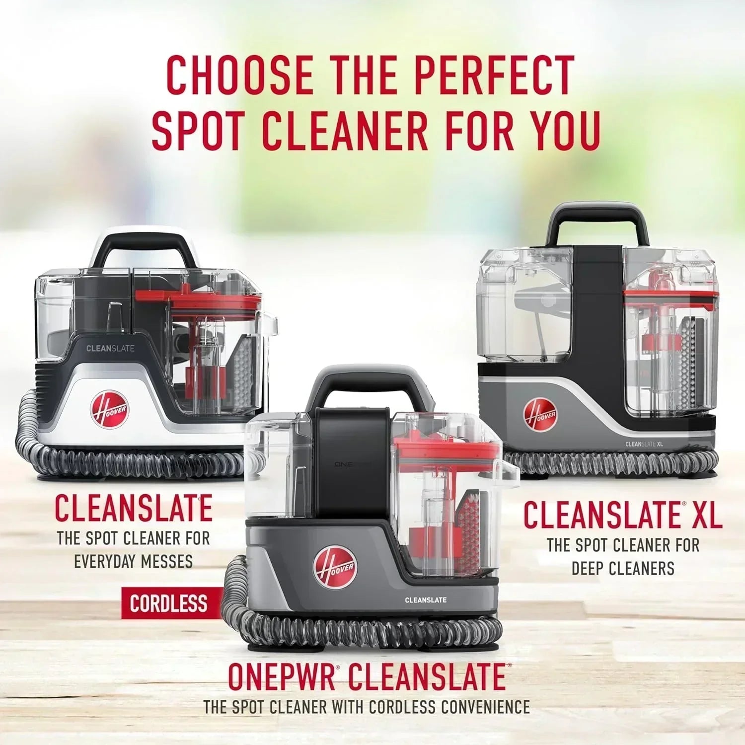 Hoover CleanSlate Plus Portable Carpet Upholstery Spot Cleaner with Powerful Suction wourant