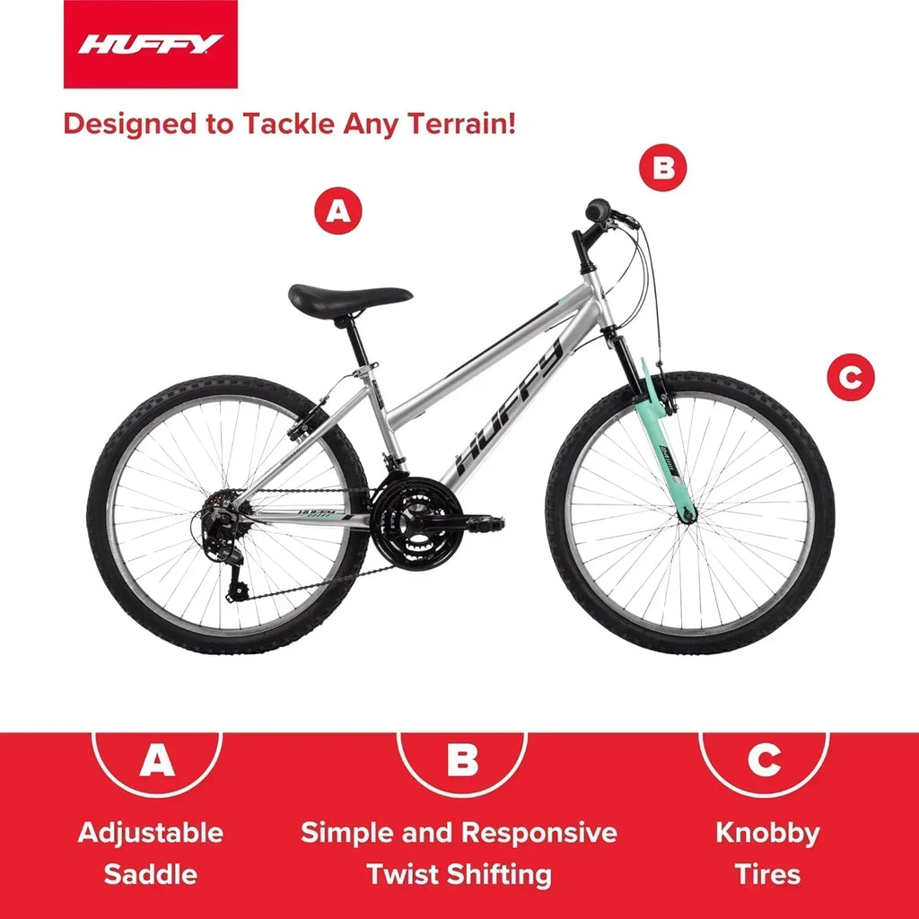 Huffy Stone Mountain Hardtail Mountain Bike for Boys/Girls/Men/Women 20"/24"/26" Sizes wourant