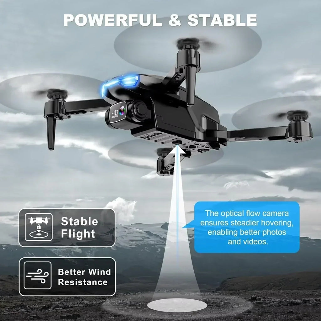 2K HD FPV Drone for Adults with Camera Altitude Hold Foldable and Portable wourant