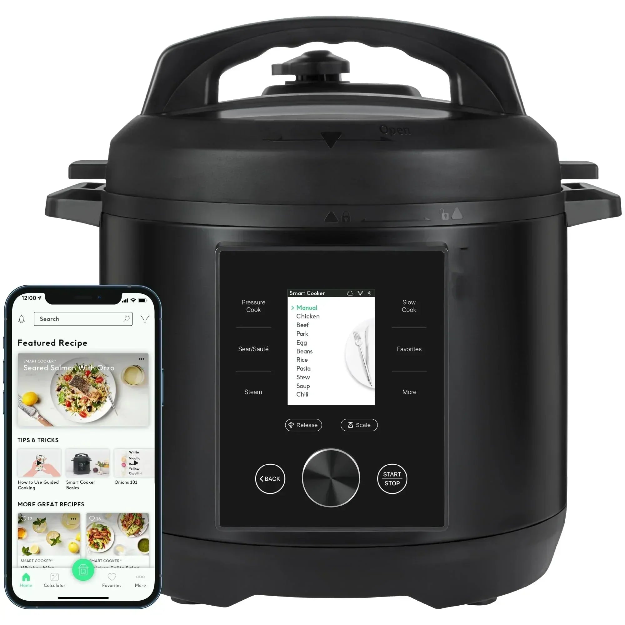 Smart Pressure Cooker 10 Cooking Functions & 18 Features Built-in Scale wourant
