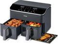 COSORI 9Qt 10-in-1 Dual Air Fryer Fresh Balanced Meals for Family with Double Baskets wourant