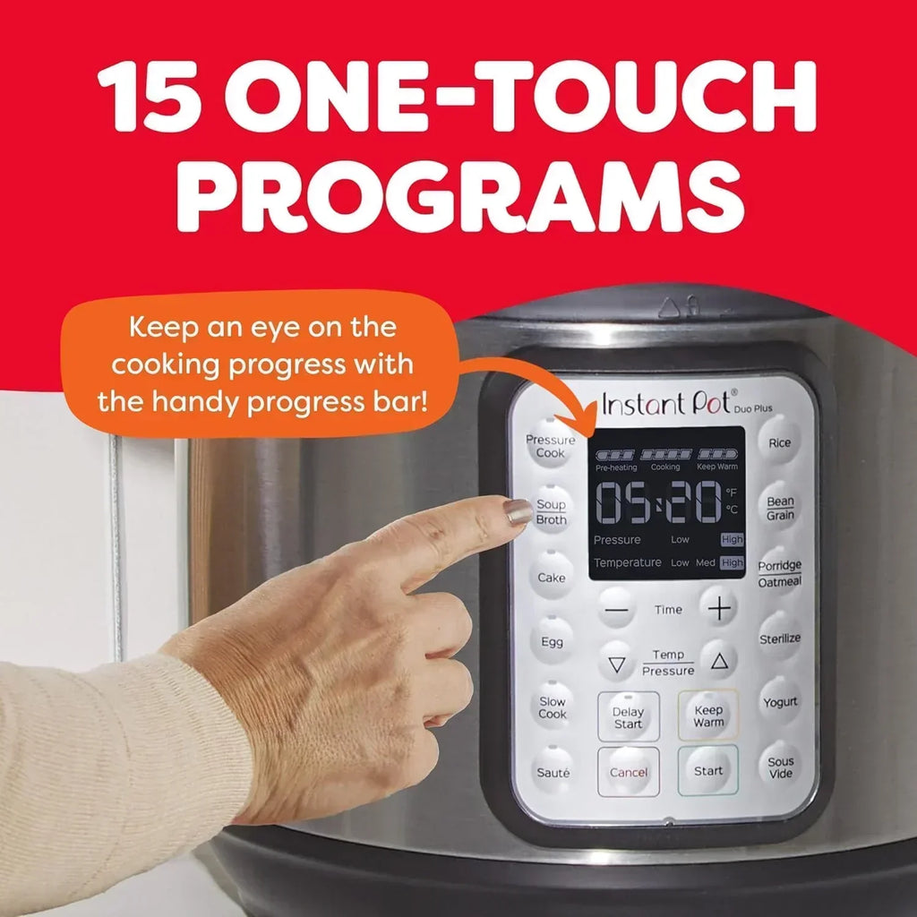 9-in-1 Multicooker Pressure Cooker Slow Cook Rice Maker Steamer Sauté Yogurt Warmer Sterilizer wourant