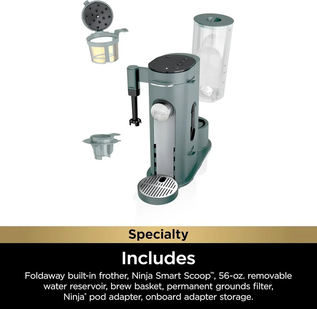 Ninja Single Serve Coffee Maker 56 oz Reservoir Stone wourant