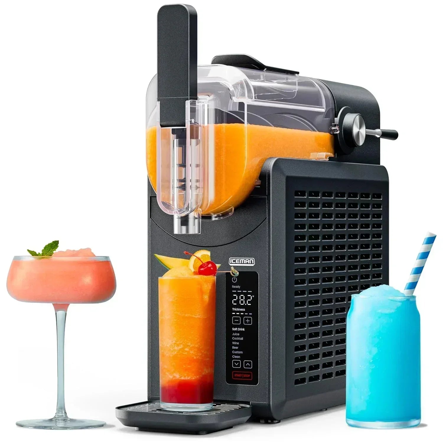 Iceman Slush-Ease Smoothie Maker Frozen Drink Maker 5 presets custom options easy dispensing wand wourant