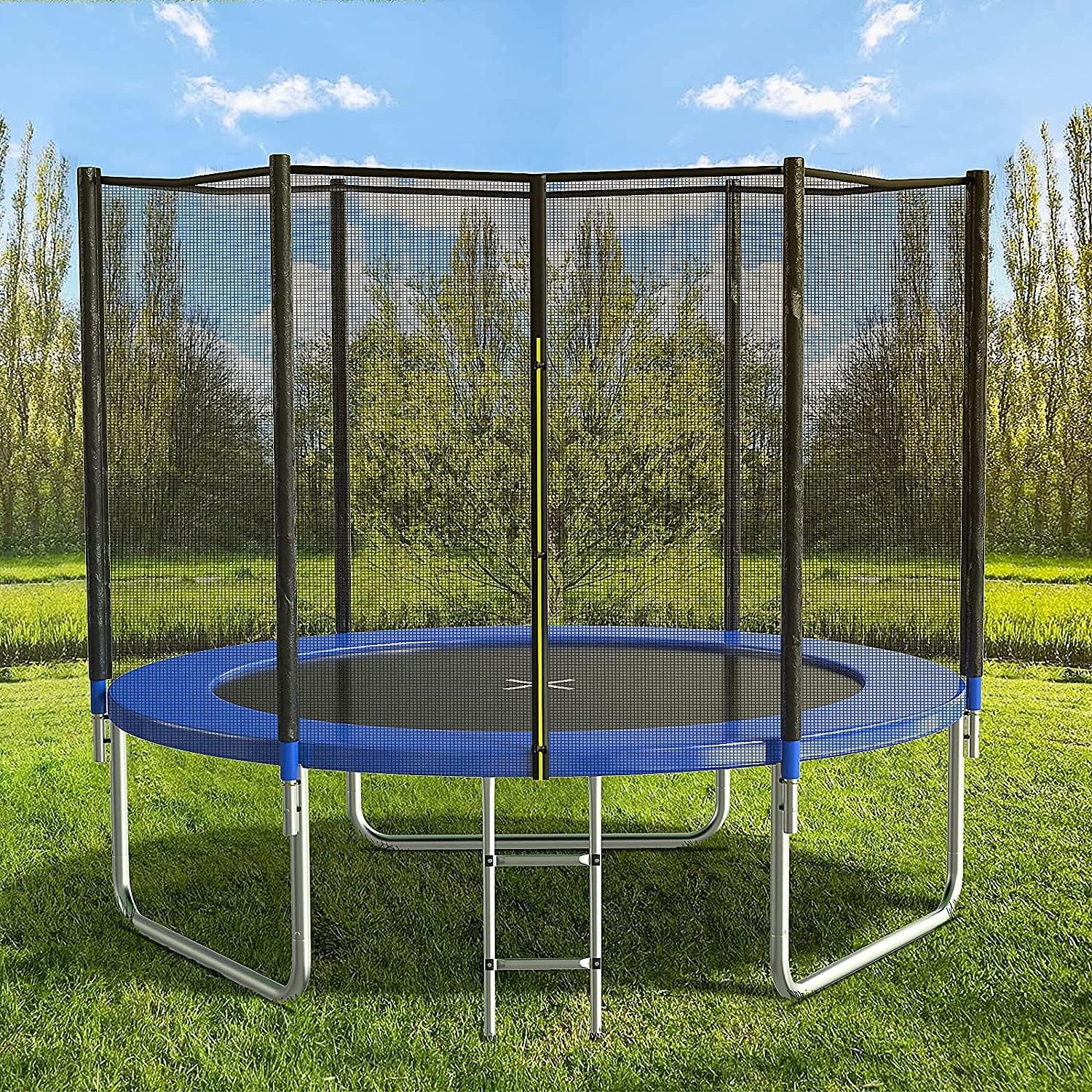 AOTOB 8FT 10FT 12FT 14 FT 15FT Trampoline with Safety Enclosure Net Outdoor Trampoline wourant