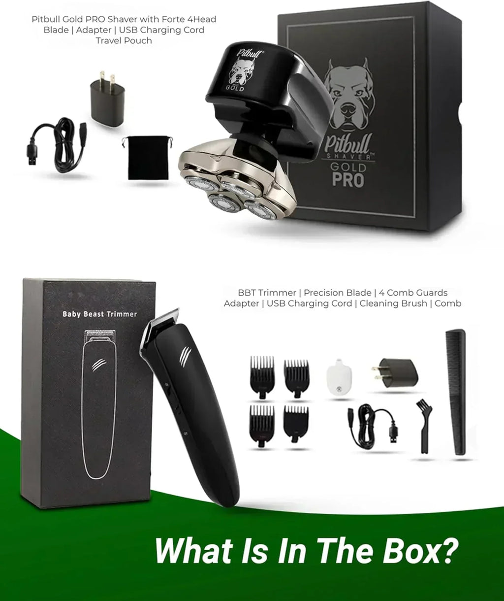 Pitbull Gold PRO Electric Head and Face Shaver wourant