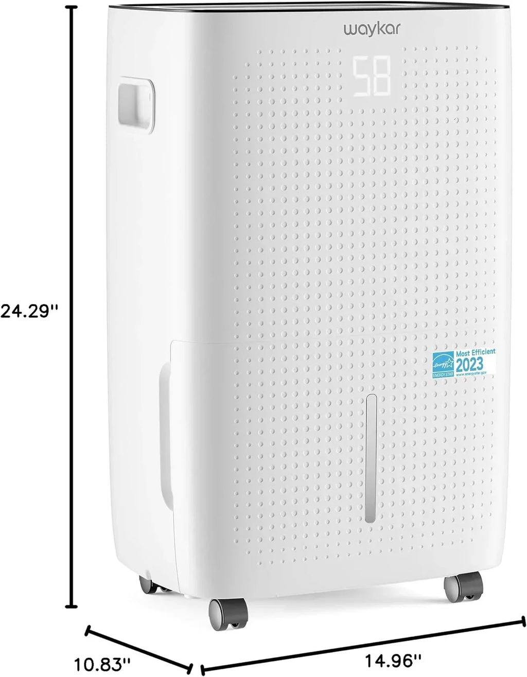 Waykar 2000 Sq Ft Dehumidifier for Home and Basements with Auto or Manual Drainage wourant