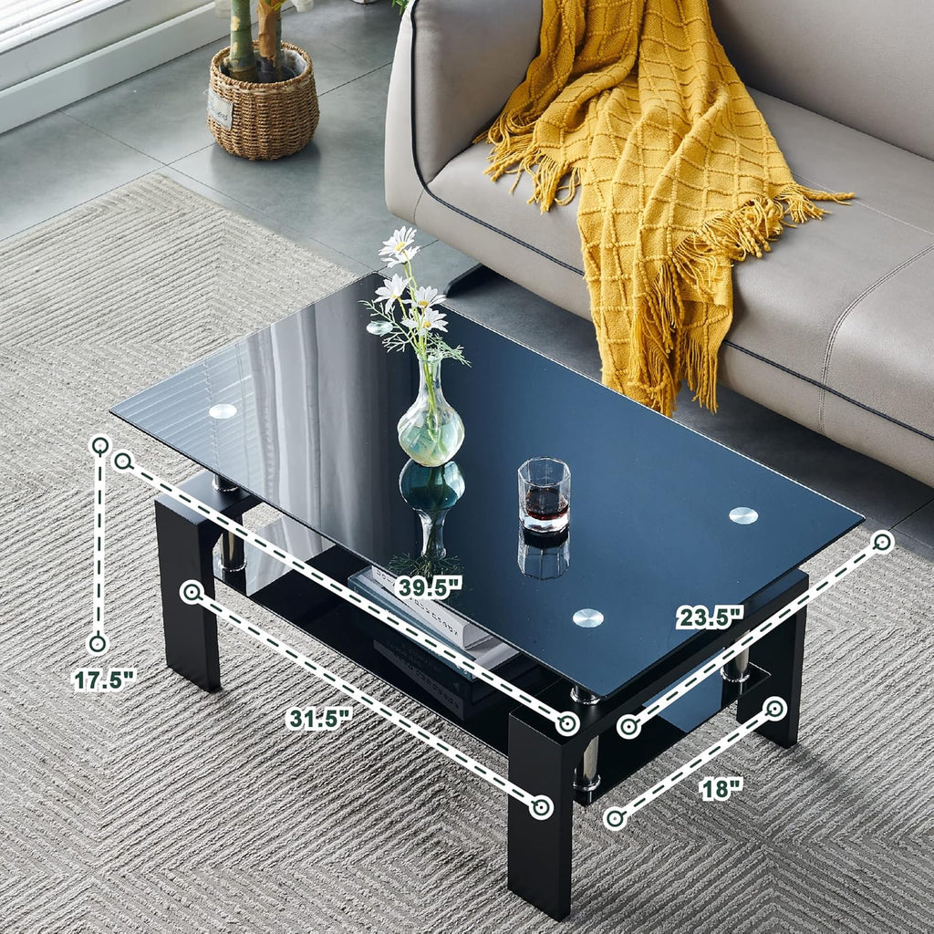 Living Room Rectangle Coffee Table Tea Table Suitable for Waiting Room Modern Side Coffee Table wourant