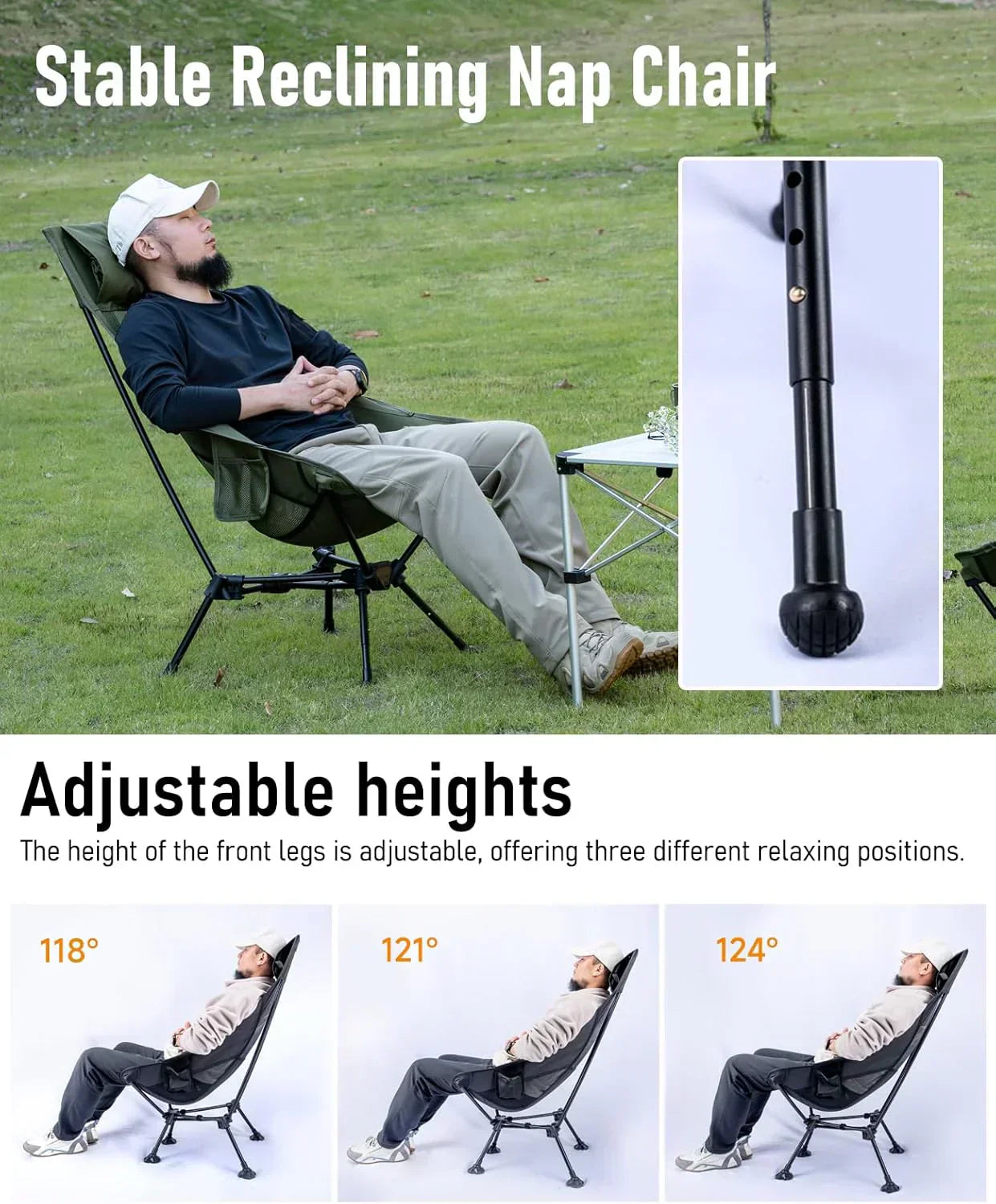 Ultralight Compact Camping Folding Beach Chair wourant