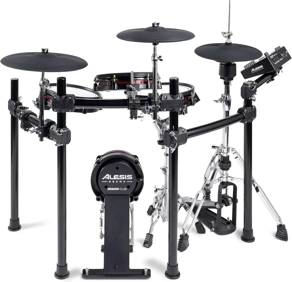 Alison Strata Prime Electronic Drum Set with Touch Screen Dual Area Grid Head wourant