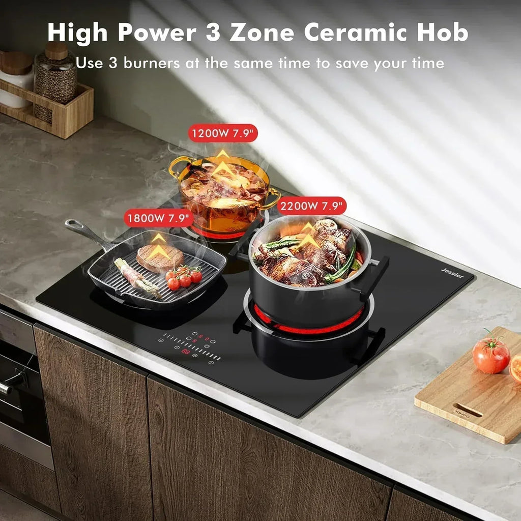 Electric Cooktop 30 Inch - 5 Burners Built-in Ceramic Cooktop 30" Electric Stove Top wourant