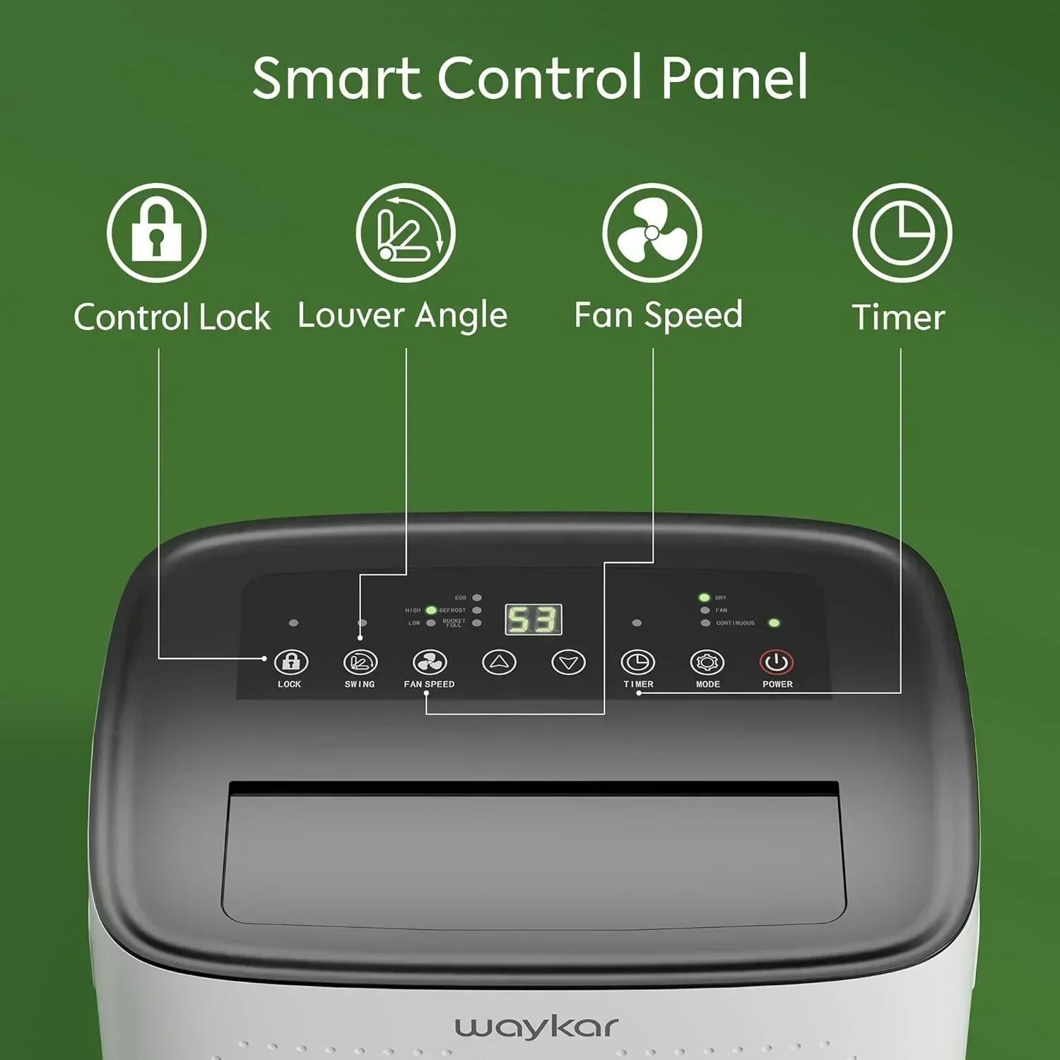Waykar 2000 Sq Ft Dehumidifier for Home and Basements with Auto or Manual Drainage wourant
