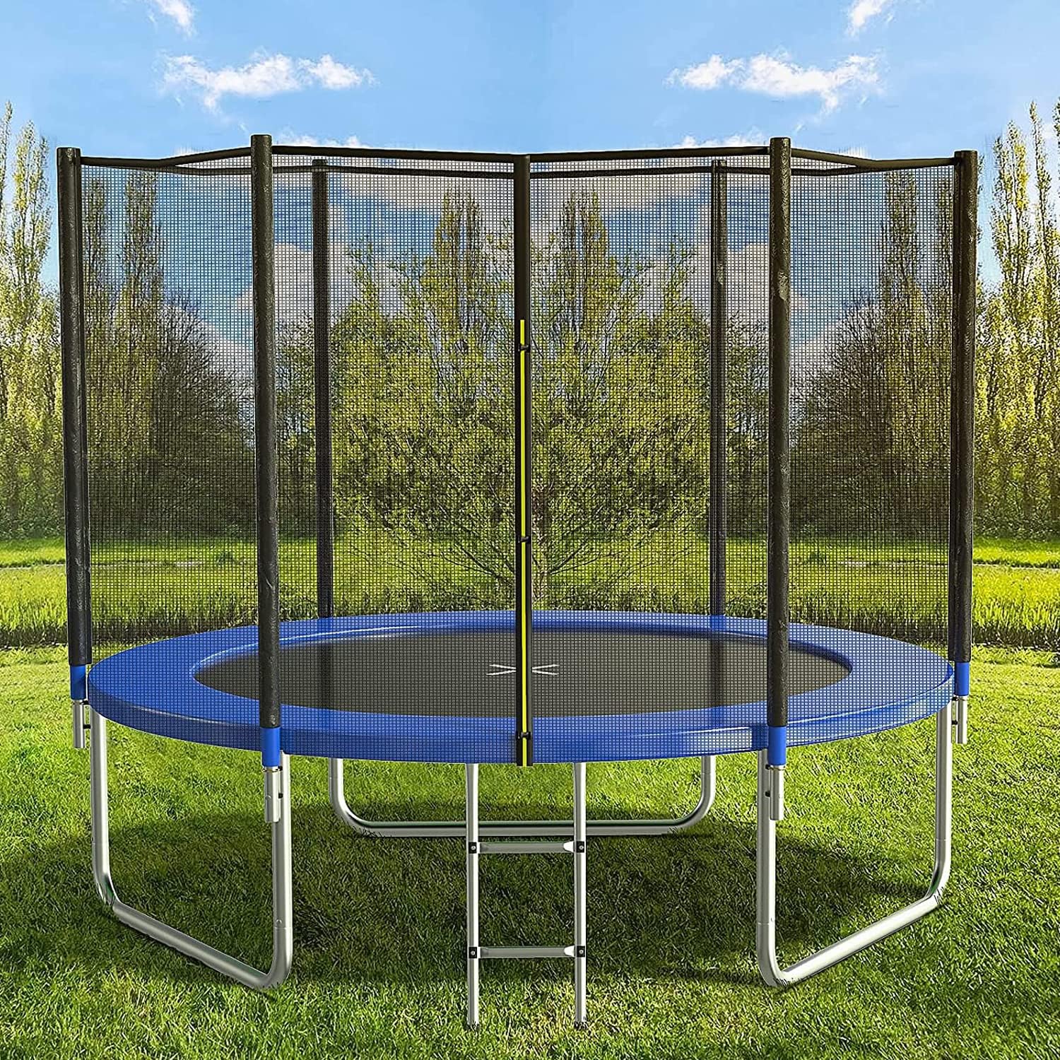 AOTOB 8FT 10FT 12FT 14 FT 15FT Trampoline with Safety Enclosure Net Outdoor Trampoline wourant