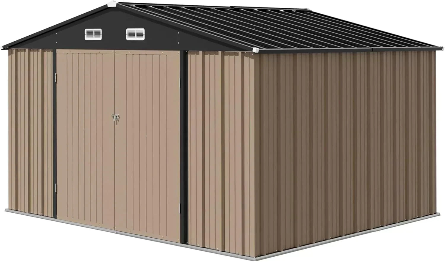 Devoko Outdoor Storage Shed Lockable Metal Garden Shed Steel Anti-Corrosion Storage House wourant