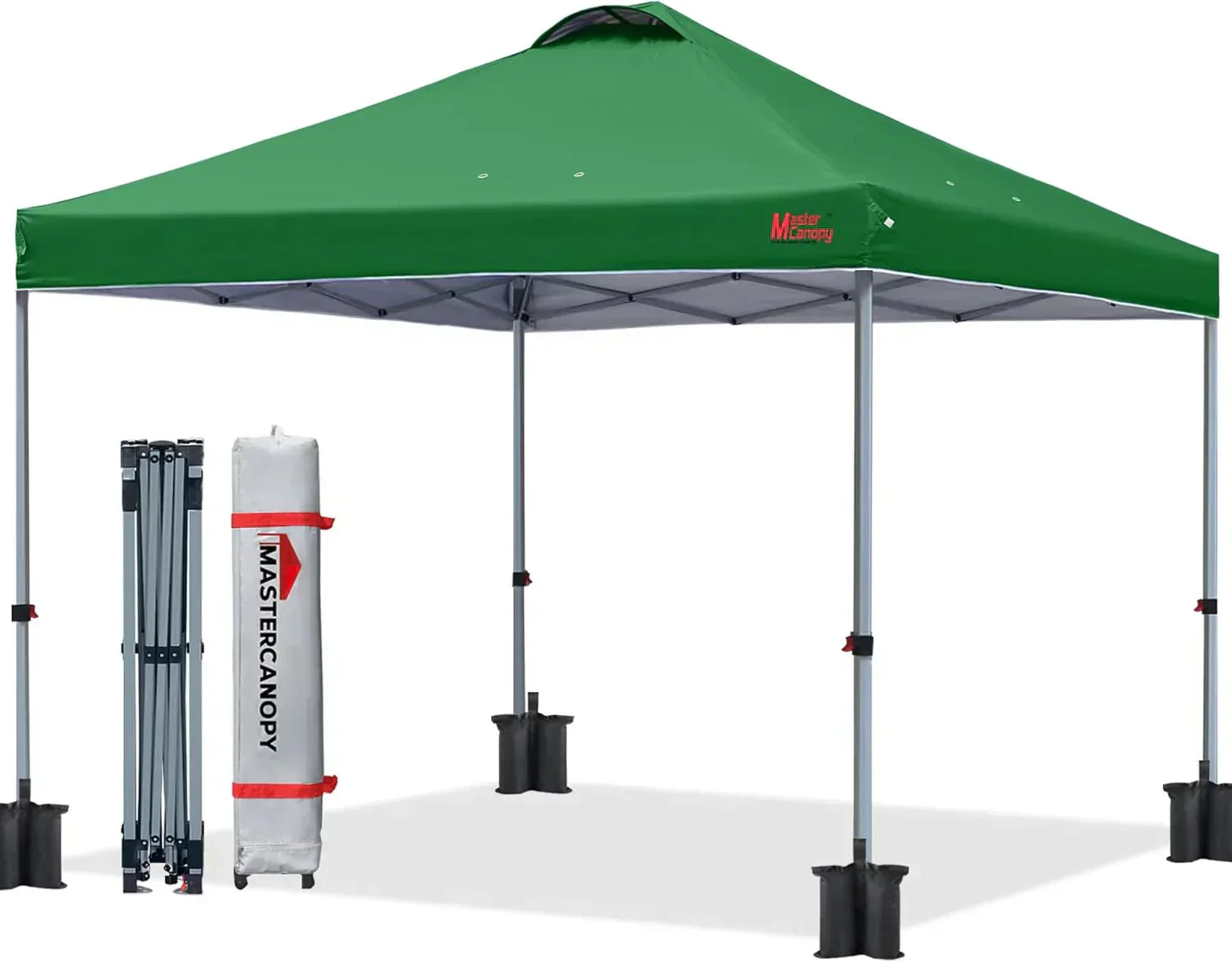 Durable Pop-up Canopy Tent with Roller Bag (10x10 Black) wourant