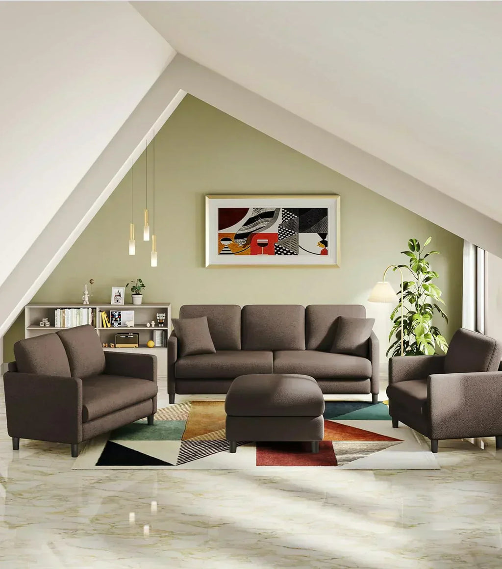Loveseat Sofa 51" Love Seat Comfy Corduroy Small Loveseat Tool-Free Setup Couch wourant