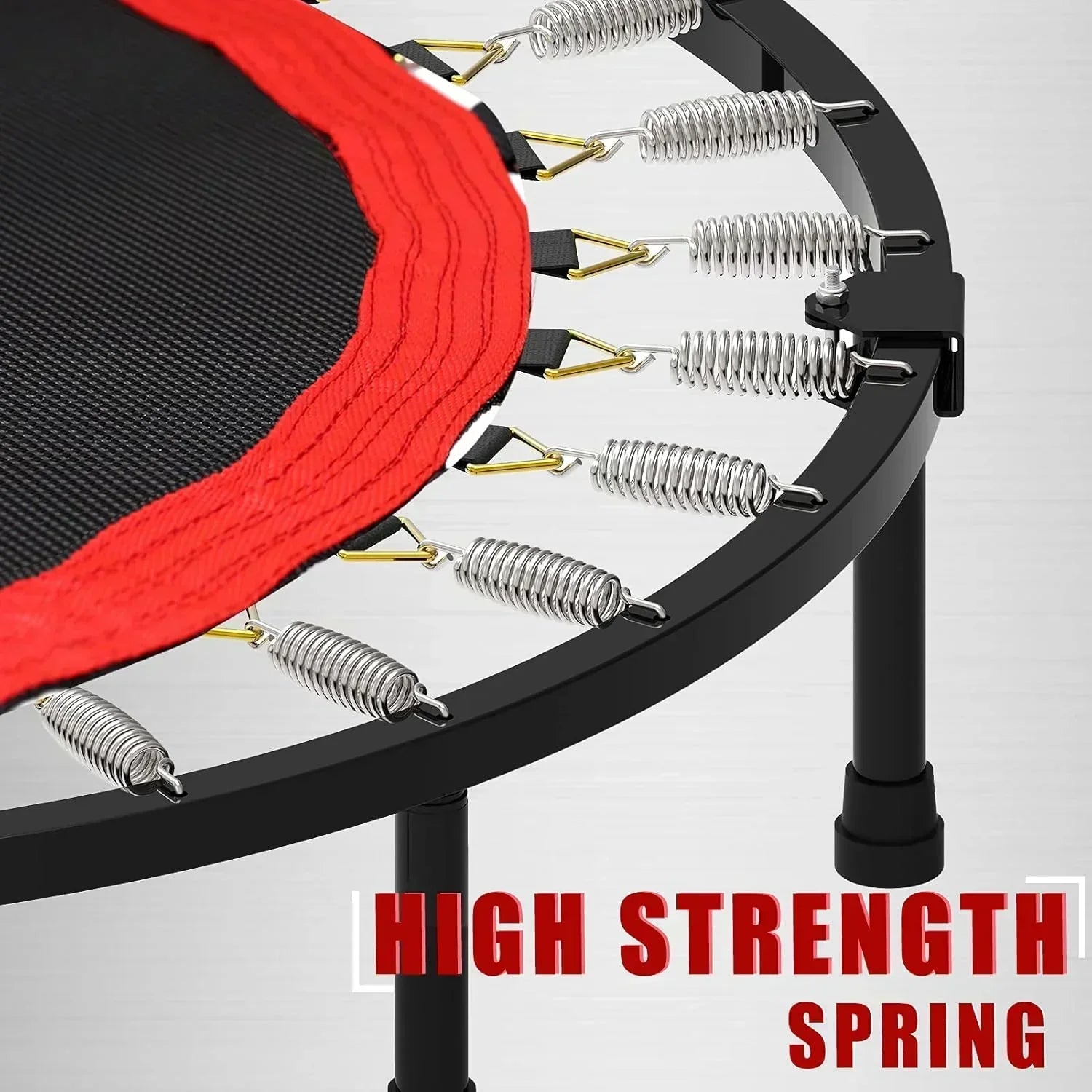 Kanchimi 40" 48" Folding Mini Fitness Indoor Exercise Workout Rebounder Trampoline wourant
