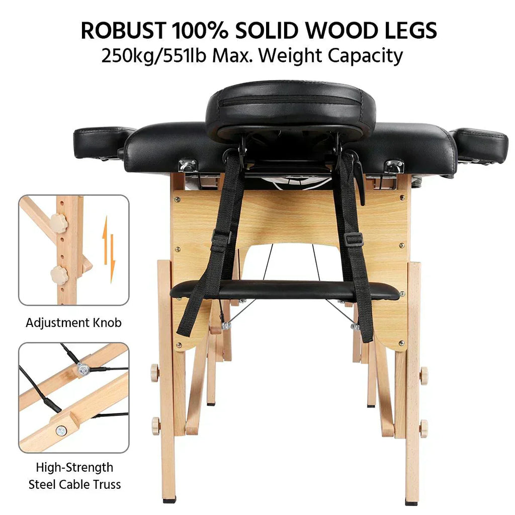Yaheetech Massage Table Portable Lash Beds Spa Bed Massage Couch Foldable Spa Tables wourant