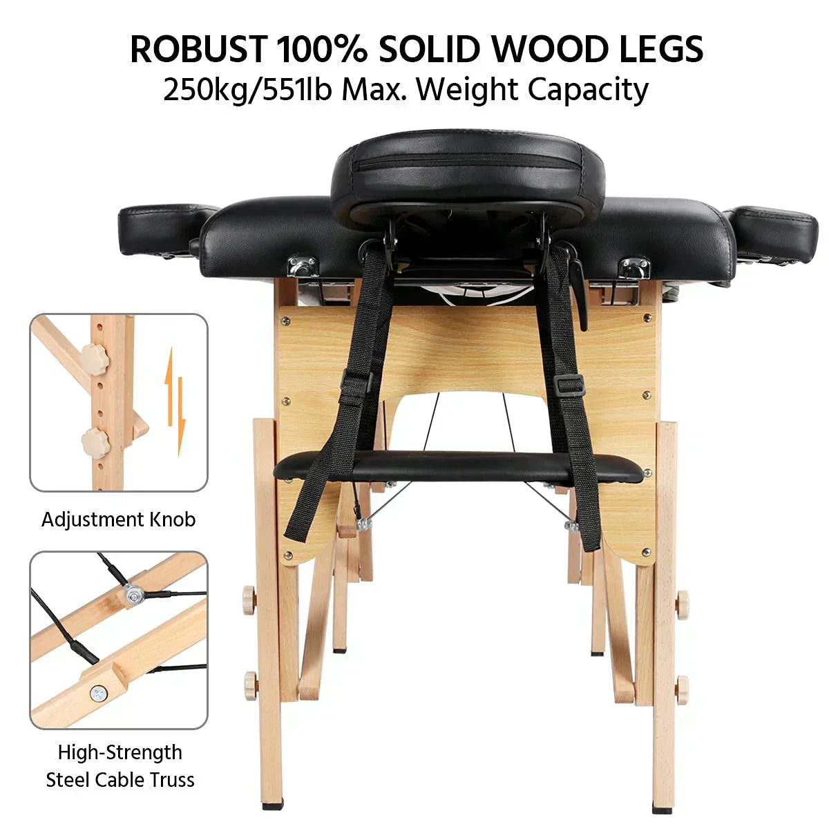 Yaheetech Massage Table Portable Lash Beds Spa Bed Massage Couch Foldable Spa Tables wourant