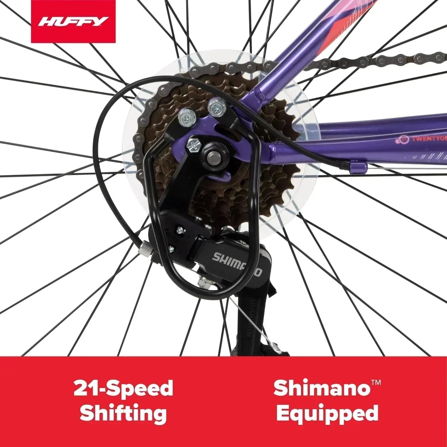 Huffy Stone Mountain Hardtail Mountain Bike for Boys/Girls/Men/Women 20"/24"/26" Sizes wourant