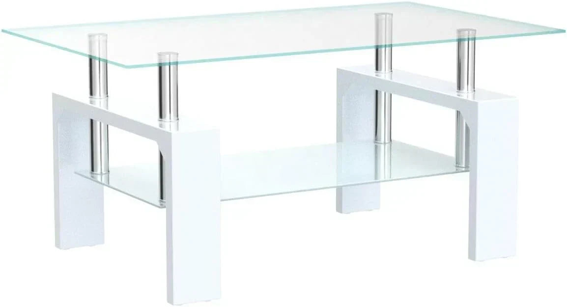 Living Room Rectangle Coffee Table Tea Table Suitable for Waiting Room Modern Side Coffee Table wourant