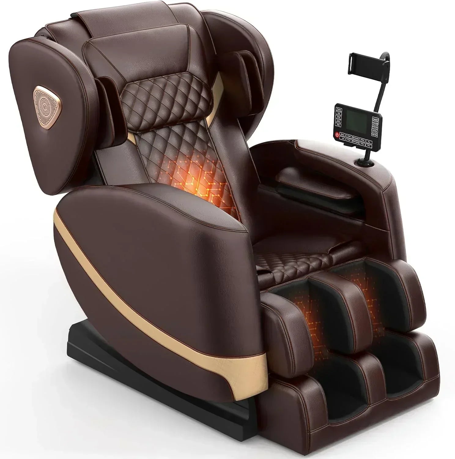 Full Body Massage Chair Zero Gravity Massage Chair with 10 Fixed Rollers Heating Foot Massage wourant