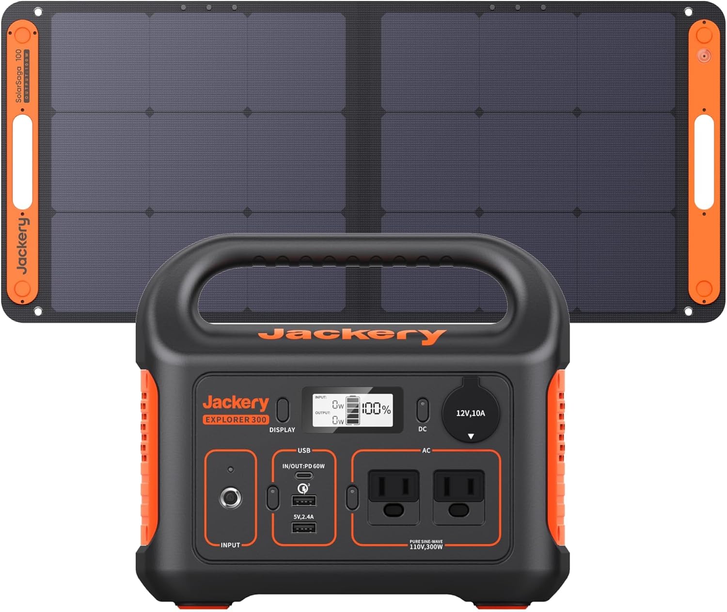 Portable Power Station Explorer 300 293Wh Backup Lithium Battery Solar Generator for Outdoors wourant