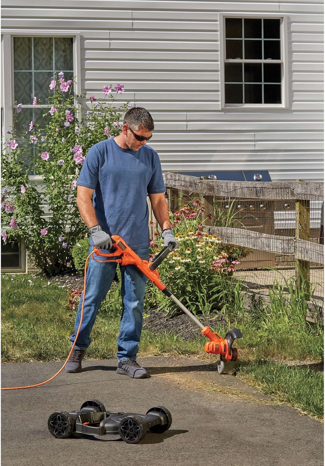 BLACK+DECKER 3-in-1 Corded Lawn Mower String Trimmer Edger 12-Inch wourant