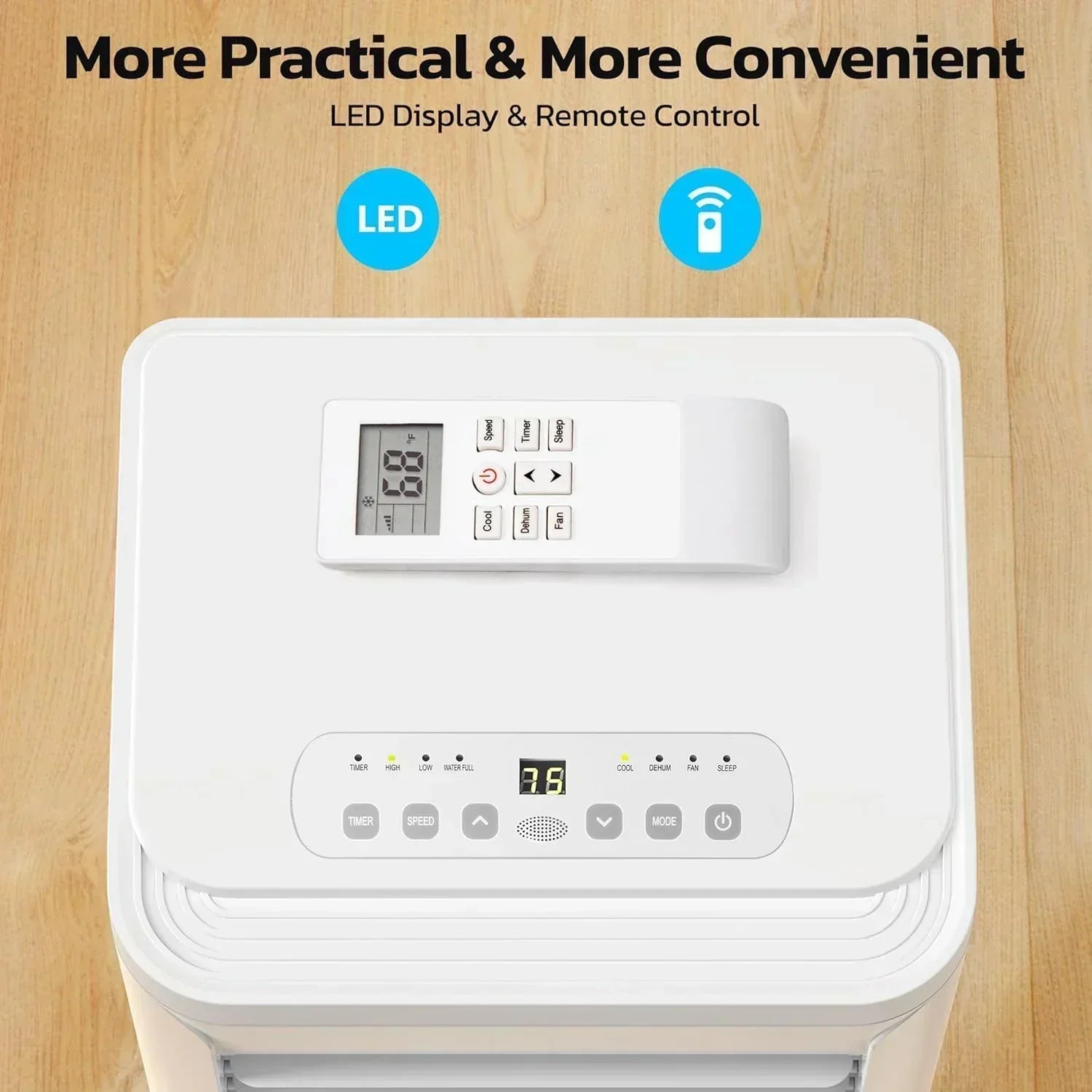 ZAFRO 8,000 BTU Portable Air Conditioners 4 Modes Portable AC Unit with Fast Cooling wourant